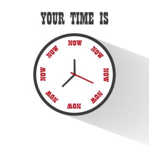 Your Time Is "Now" on Clock