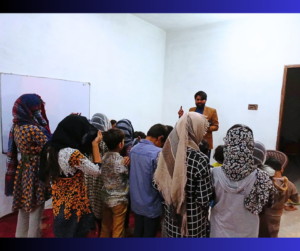 Brown Skin Man Teaching Children's Church